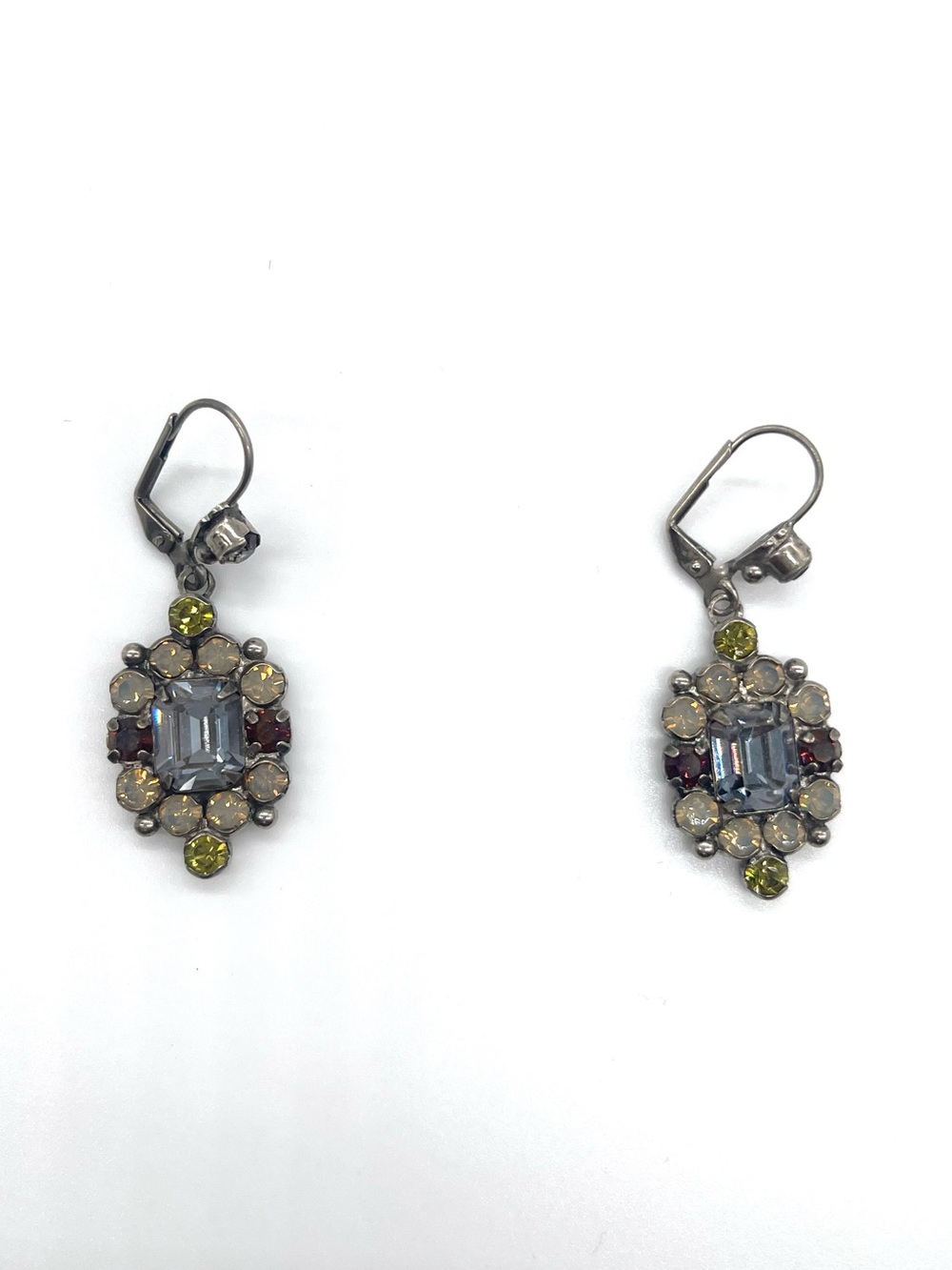 Vintage-Sorrelli Multicolor Crystal Drop Earrings - Women Jewelry